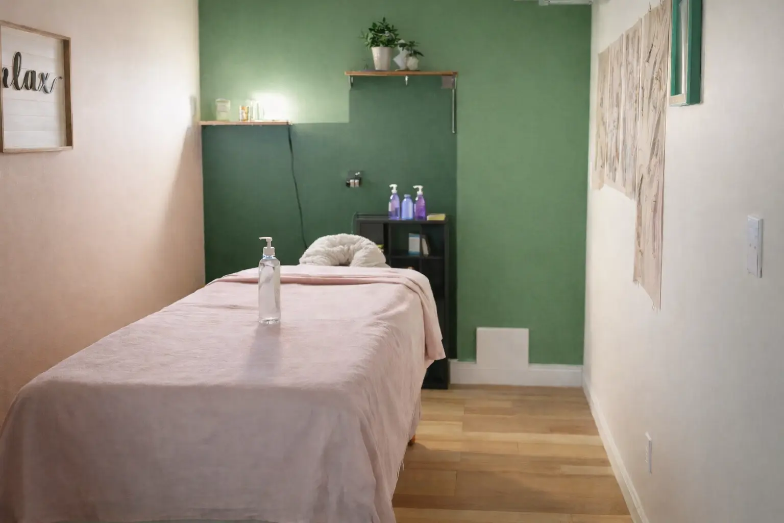 Massage room in Brampton at Shakti Studio